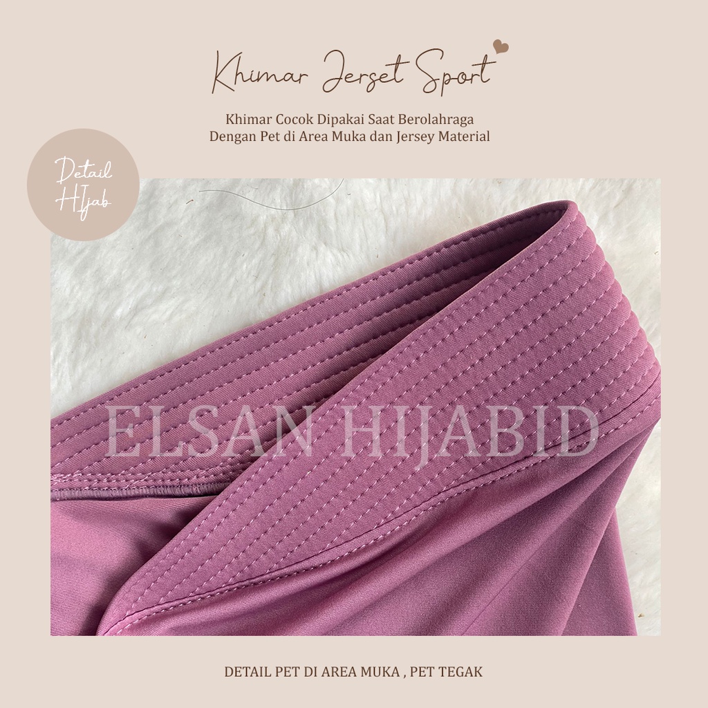 Khimar instant Hijab sport jersey premium grade A/ jilbab olahraga lycra instant jokowi