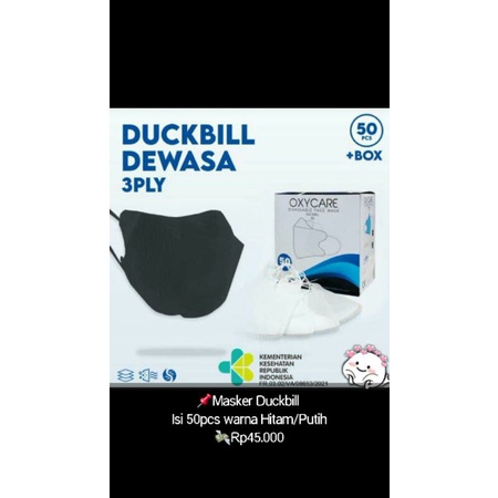 Masker Duckbill oxycare isi 50pcs
