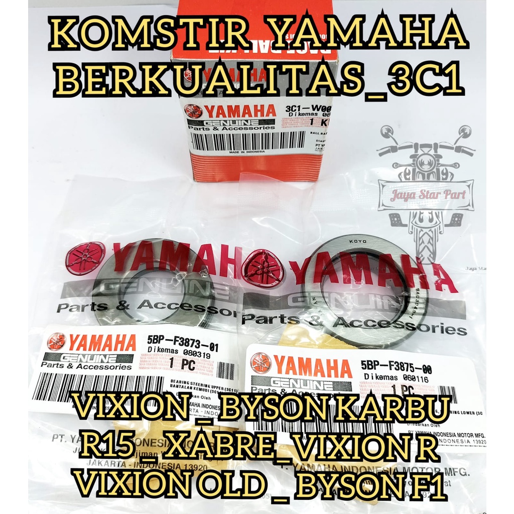 ORI Komstir Yamaha Vixion R15 Vixion new original asli ori koyo Japan 3C1 laher bering set atas bawa
