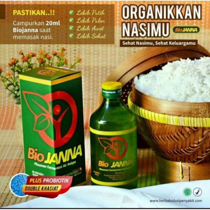 

BIOJANNA MINUMAN FERMENTASI AIR KELAPA (BERKUALITAS)