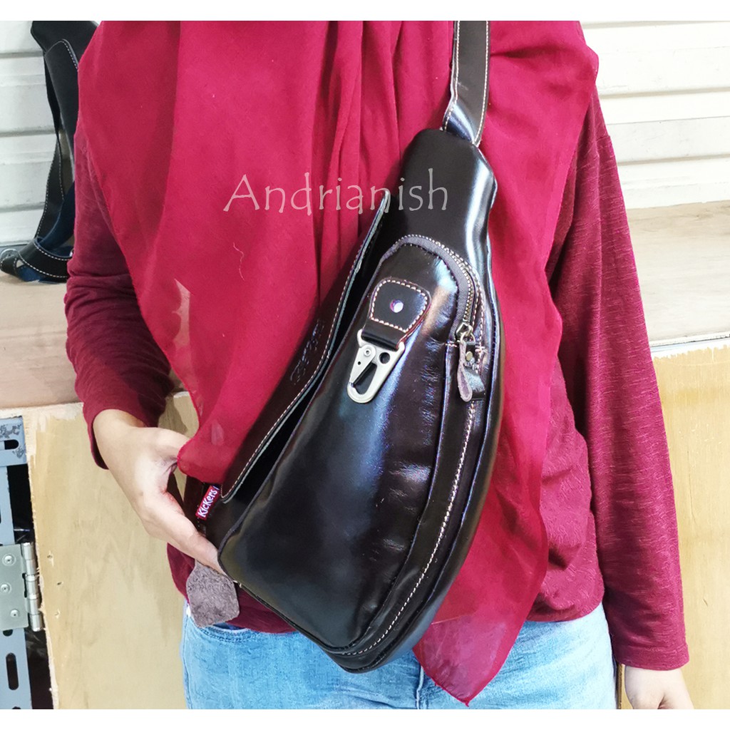 Tas kulit asli kikers Terbaru waistbag Original