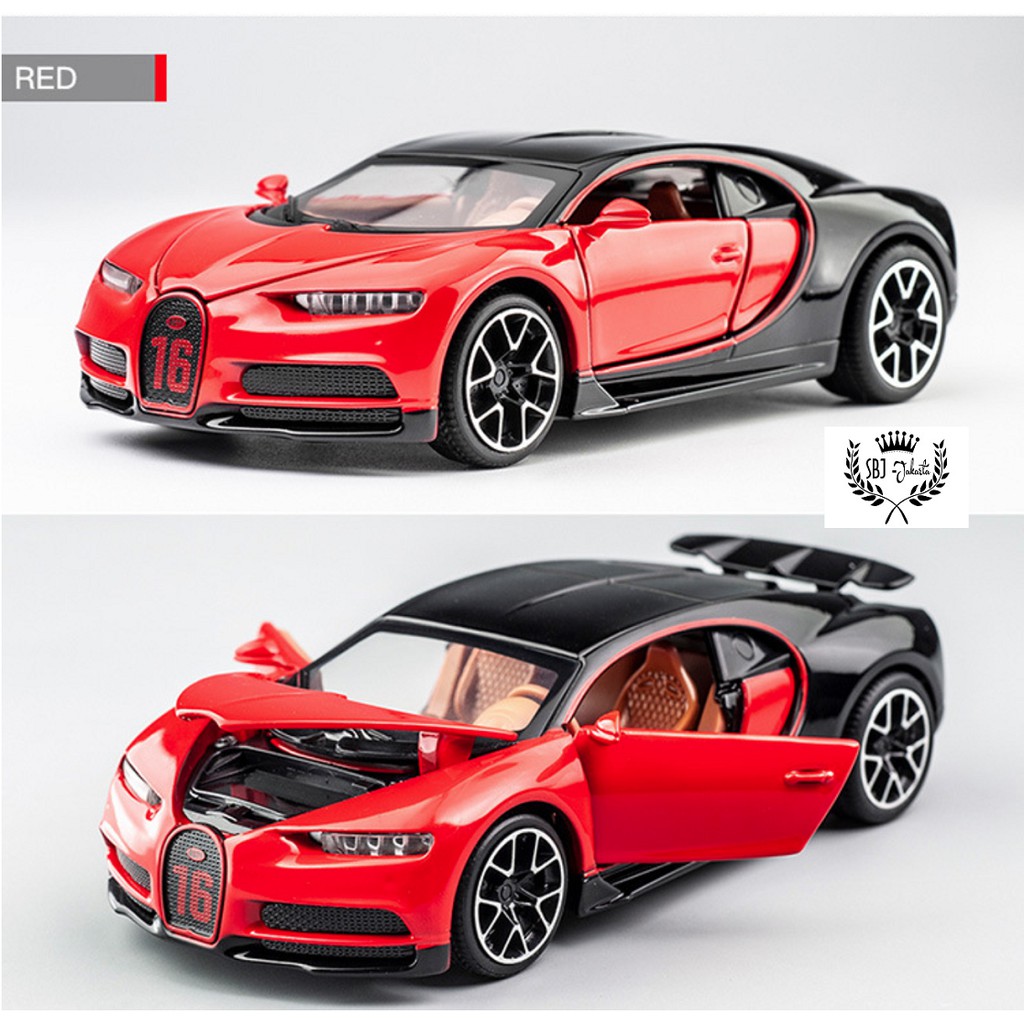 Diecast Miniauto Original Mobil BUGATTI CHIRON Metal Collection 1:32