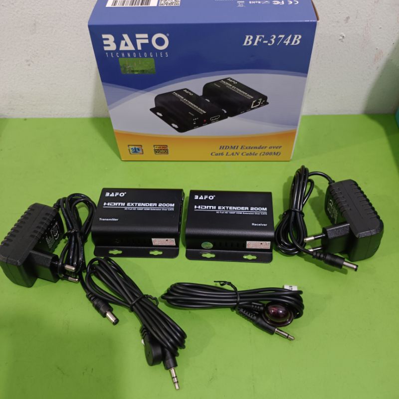 Bafo BF-374B HDMI Extender 200Meter Over Kabel Lan Cat6