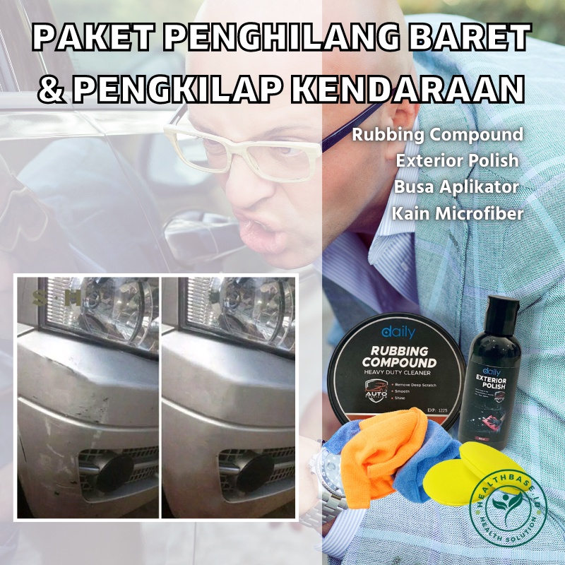 Penghilang Gores Body Mobil Motor Helm Tipis Rubbing Compound Kit Pengkilap Bodi Kendaraan Murah