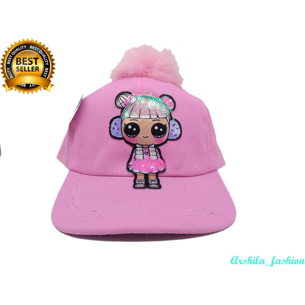 Topi anak LED/ topi LED GIRL dan SUPERHERO / TOPI ANAK LED Ada JAMBUL