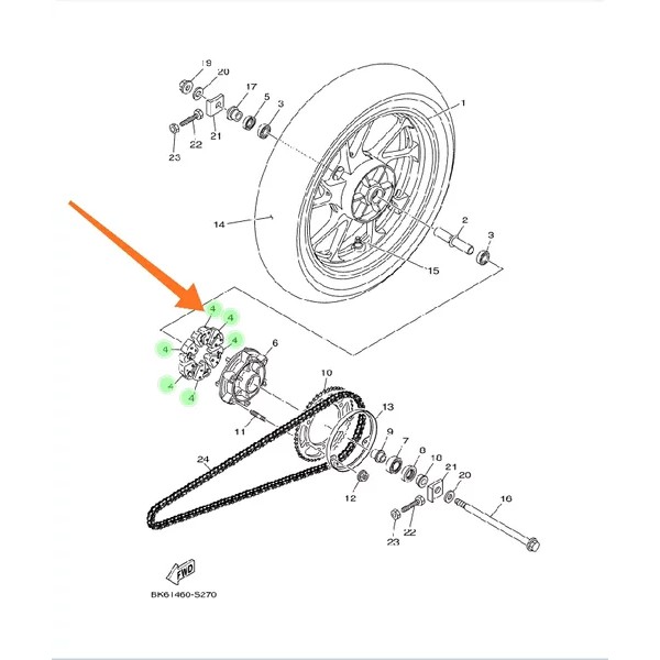 PAKET SET KARET DAMPER GIR GEAR TROMOL VIXION R NEW R15 VVA V3 MT 15 XSR 155 ORIGINAL YGP B97-F5364-00