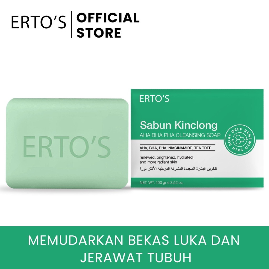 ERTO'S  SABUN KINCLONG WITH AHA BHA PHA