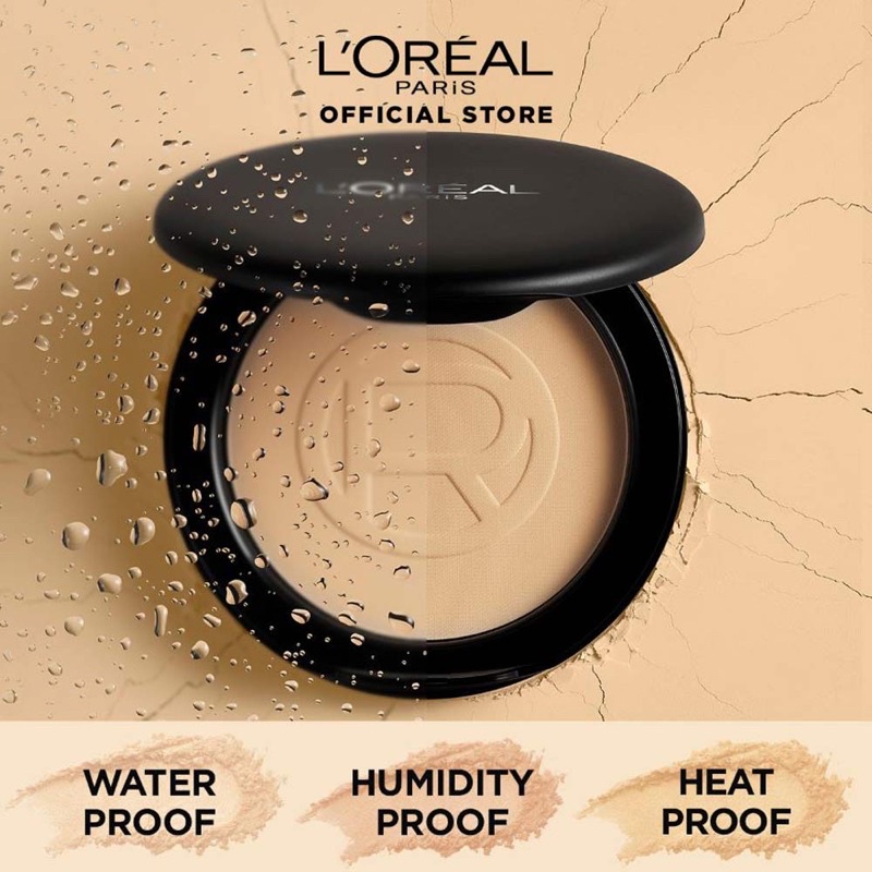 L'OREAL inflallible oil killer high coverage powder / bedak padat L'oreal