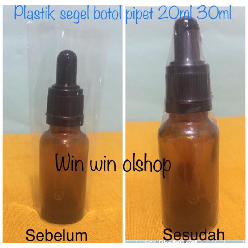 plastik segel botol pipet 20ml 30ml segel plastik serum