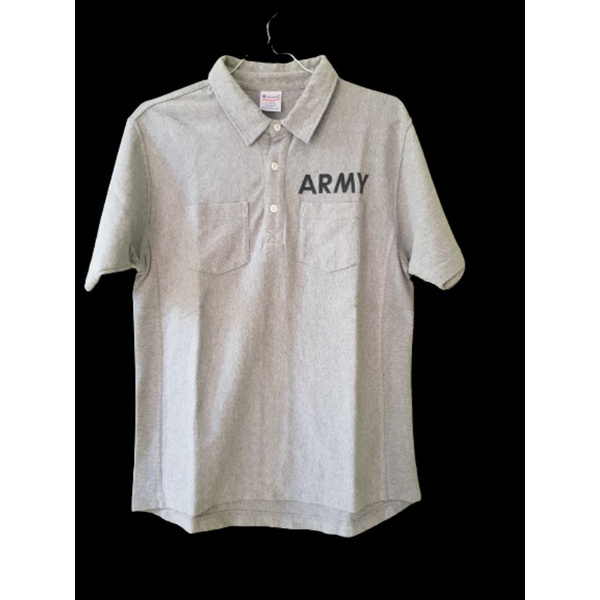 Baju Kaos Polo Champion Thrift Lengan Pendek army