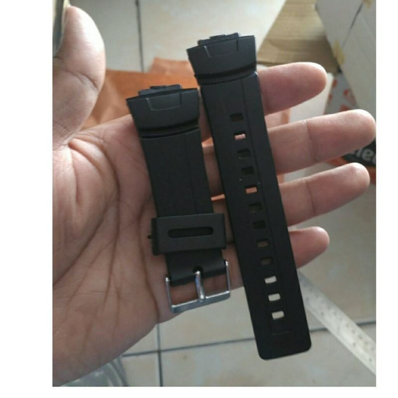 STRAP TALI JAM TANGAN CASIO G SHOCK G-2110 / G2110 / G 2110 HITAM TALI KARET RUBBER G SHOCK G2110