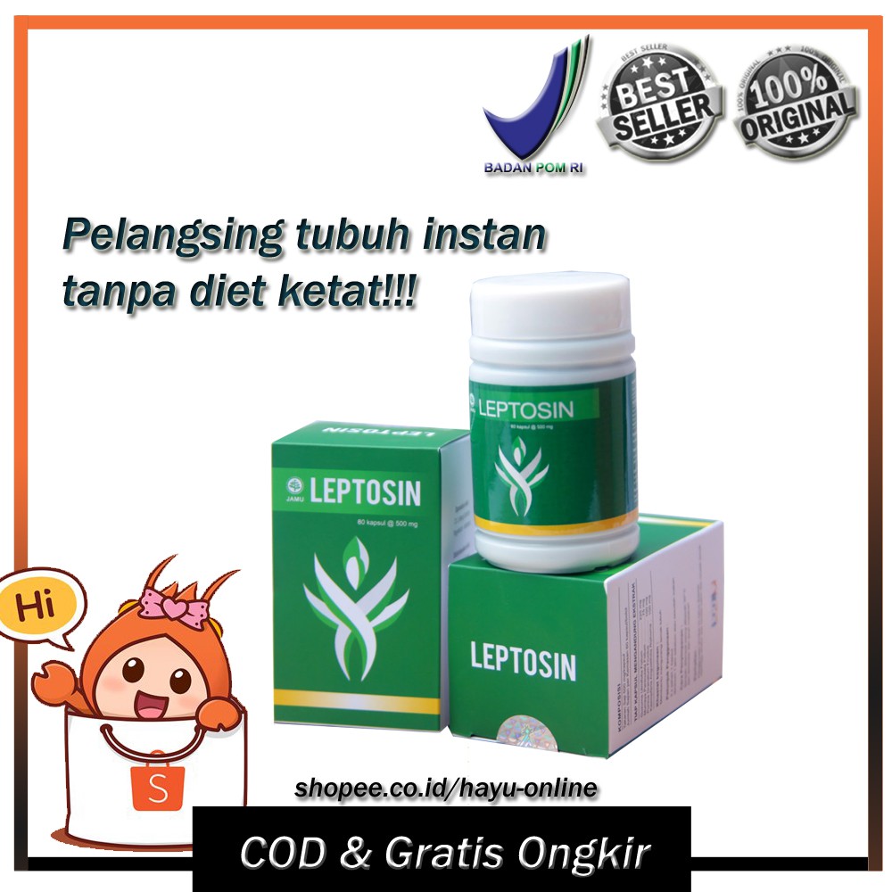 obat pelangsing, leptosin pengatur berat badan, obat kapsul melangsingkan tubuh pembakar lemak tubuh