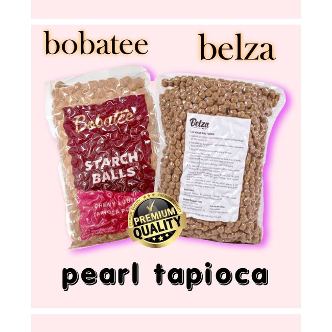 

Boba Bobatee Pearl Tapioka Bubble Tapioka merk Bobatee dan Belza 1kg