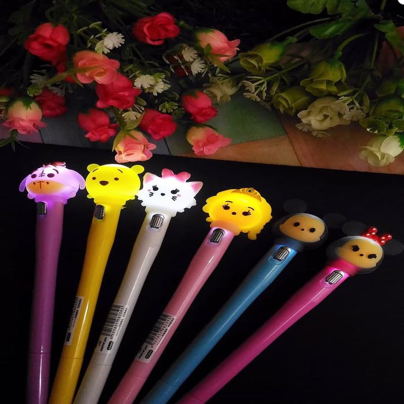 

Pulpen Lampu Tsum tsum bisa nyala / Tsum tsum LED Pen