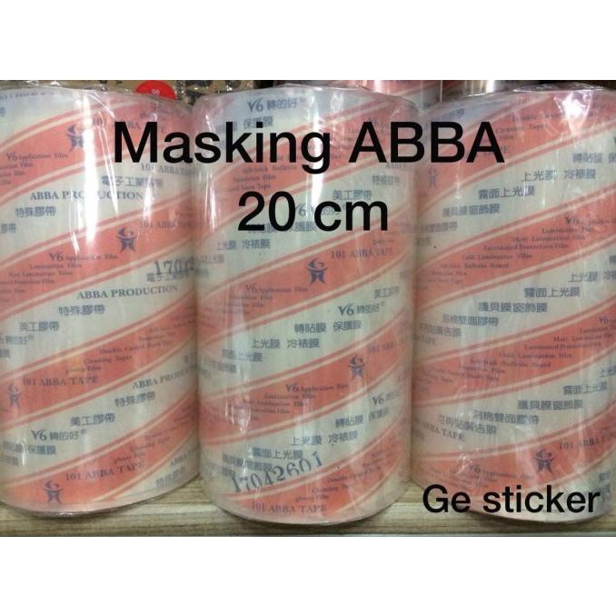 

ORDER-KIRIM TRANSFER / MASKING TAPE ABBA 20 cm