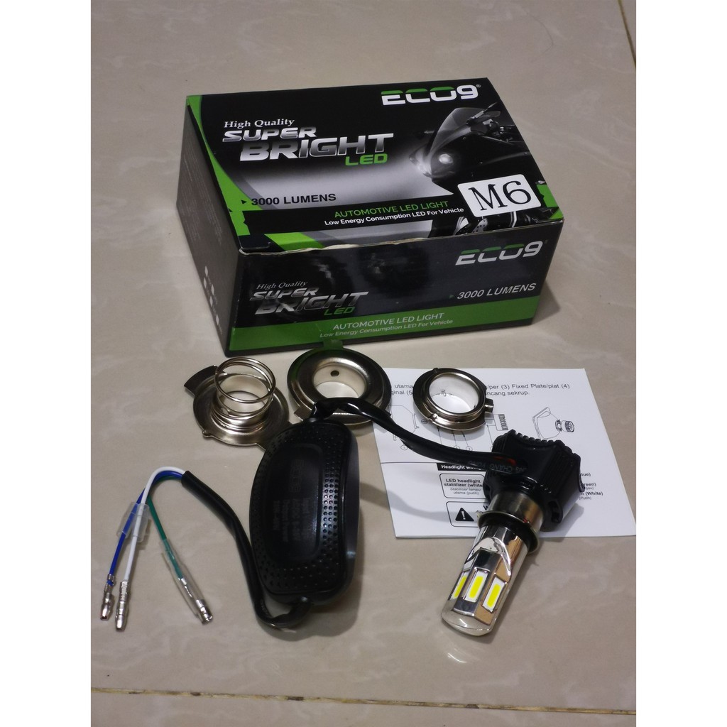Lampu Led 6 Sisi Luminos Led M6 Eco 9 Universal Semua Motor Bergaransi