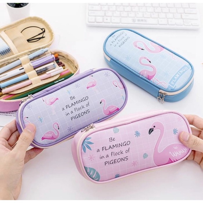 

PANACHE Flamingo Pencil Case- Pencil Box- Kotak Pensil- Pencil Bag