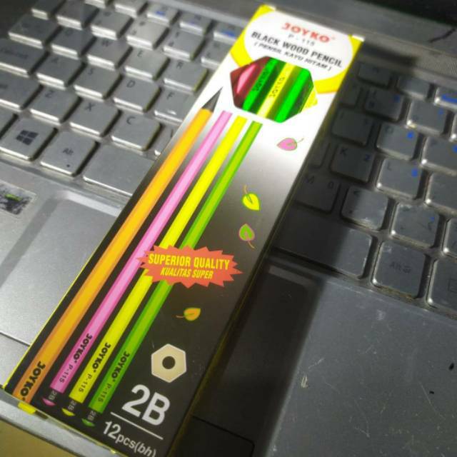 

Pensil 2B JOYKO Blackwood P115 /P-115 Kayu Hitam (Pack)