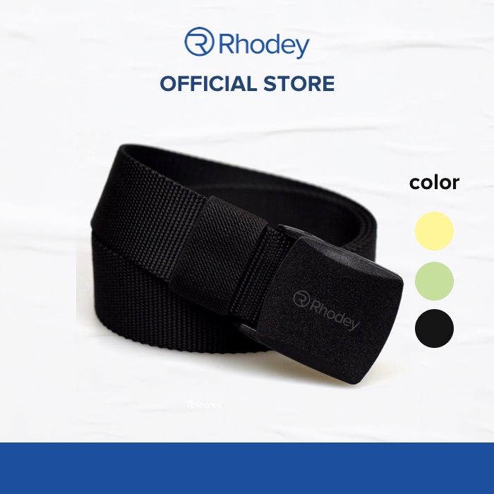 【COD】 Rhodey` Gesper Non-Metal Anti Xray` Tactical Webbing Belt` Sabuk Canvas` Ikat Pinggang Outdoor