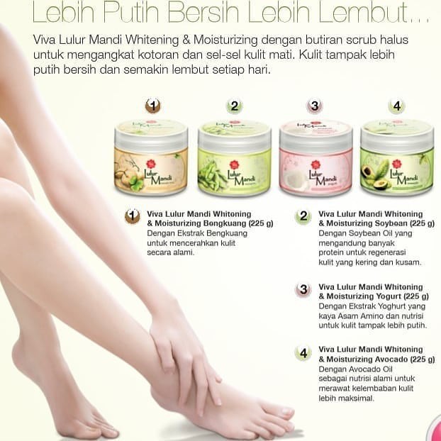 Viva Lulur Mandi Whitening &amp; Moisturizing Yogurt