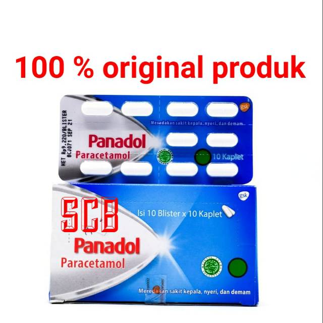 Panadol Paracetamol Biru Obat Sakit Kepala Nyeri Demam  