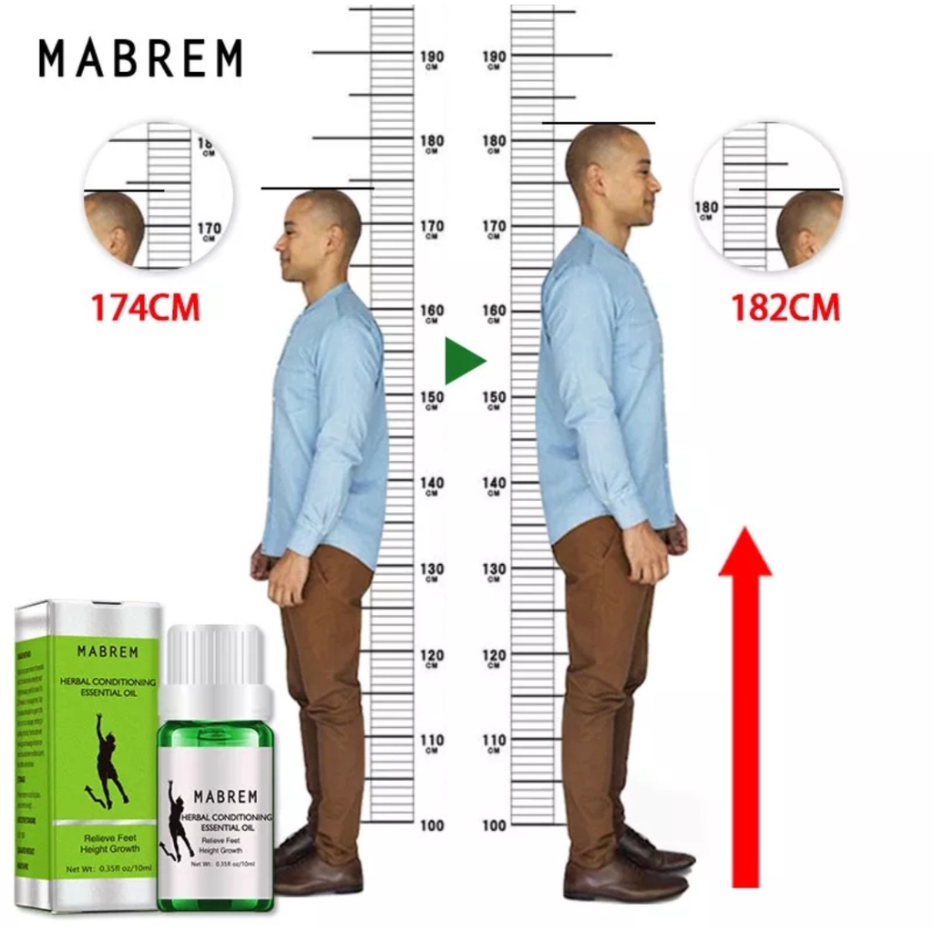 ORI MABREM Minyak Peninggi Tubuh Dari Bahan Herbal Aman/Minyak Herbal Peninggi Badan/Minyak Peninggi