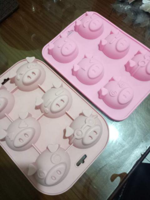 Sale Cetakan Puding / Kue  Piggie 6 Cavity Murah