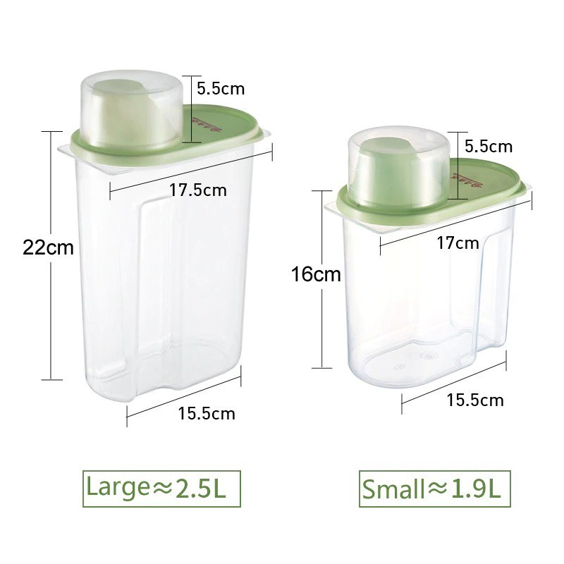 GS8 Toples Wadah Penyimpanan Makanan Food Storage Container 2.5 L 1.9 Liter 1PCS H1211 OTHERHOUSE