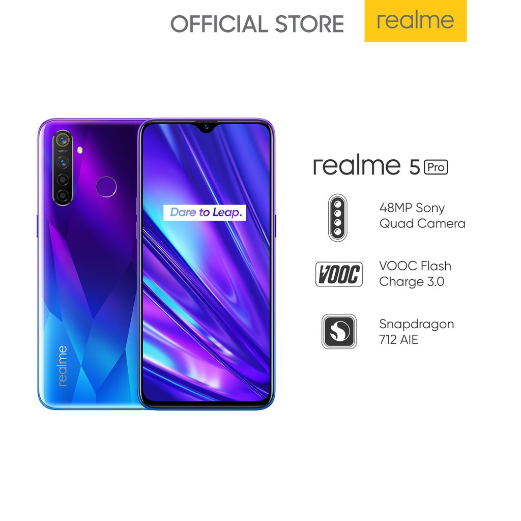 Realme 5 Pro RAM    8GB/128GB Garansi resmi - Realme - Handphone Realme