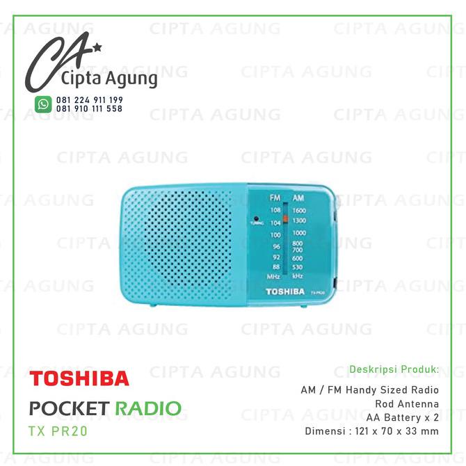 [KS] - POCKET RADIO SAKU AM FM TOSHIBA TX PR20