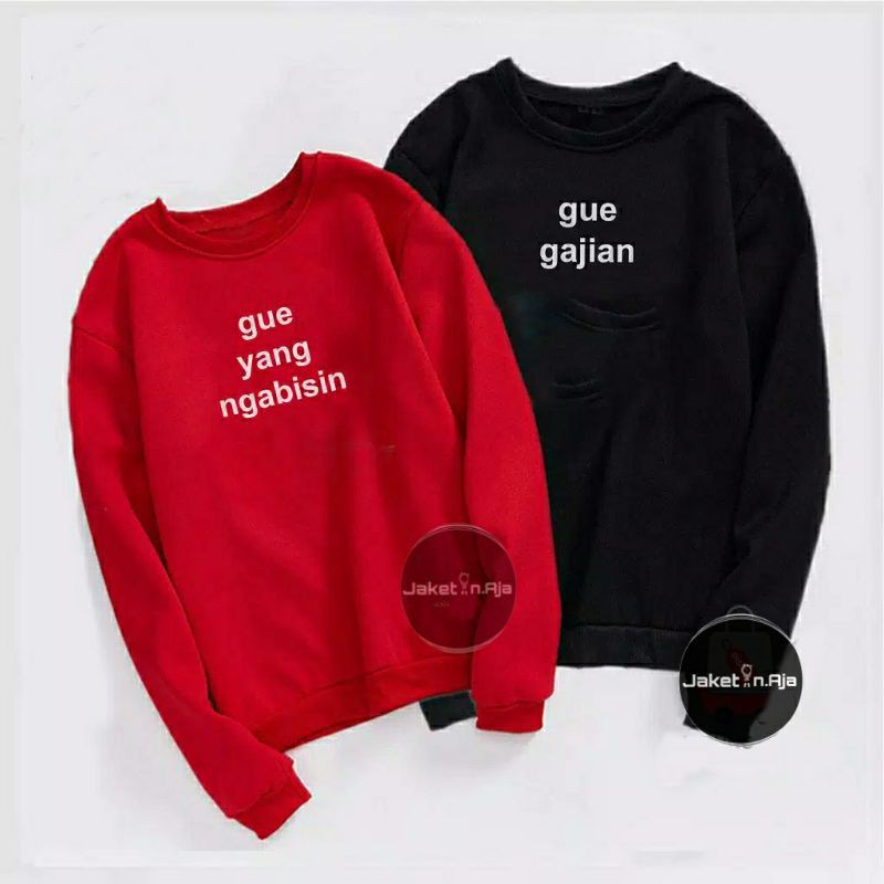 (S - 6XL)Sweater HUBBY WIFEY(CUSTOM TAHUN) DAY NIGHT KING QUEEN BIGSIZE OVERSIZE Crewneck COUPLE Jumbo Sweatshirt Korean Harajuku Women Fashion Matching Mom Dad