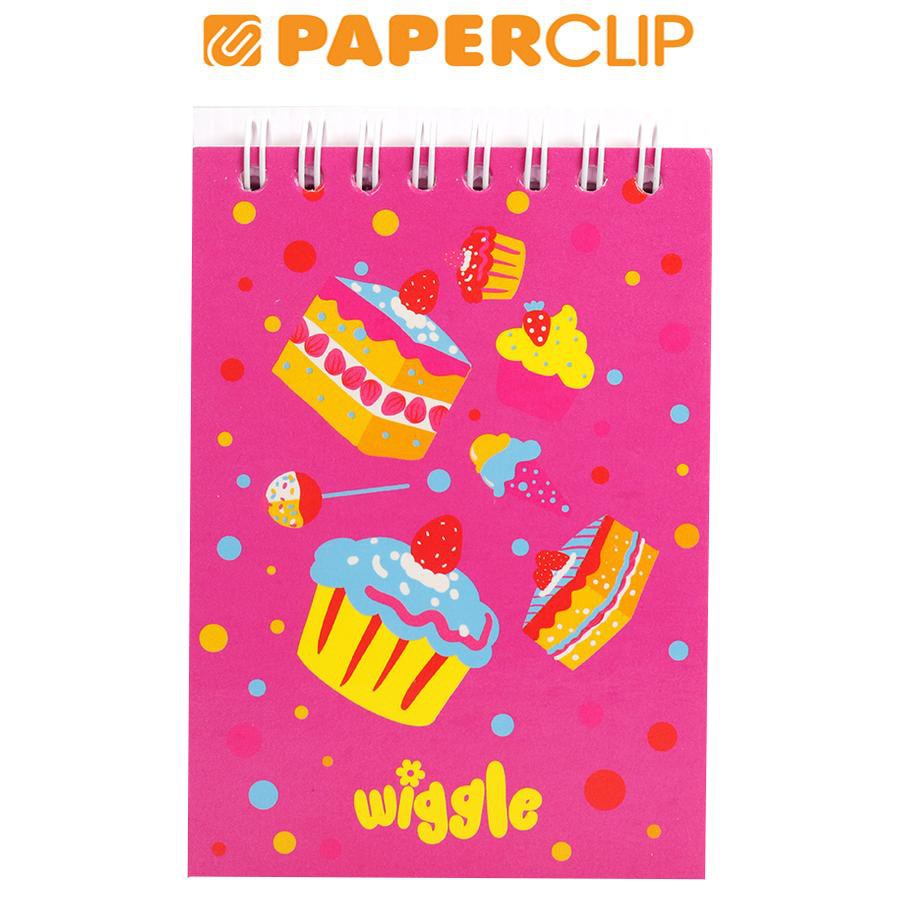 

NOTEBOOK WIGGLE CUPCAKE A7 A7NTBK.WGCK/144PC SPIRAL