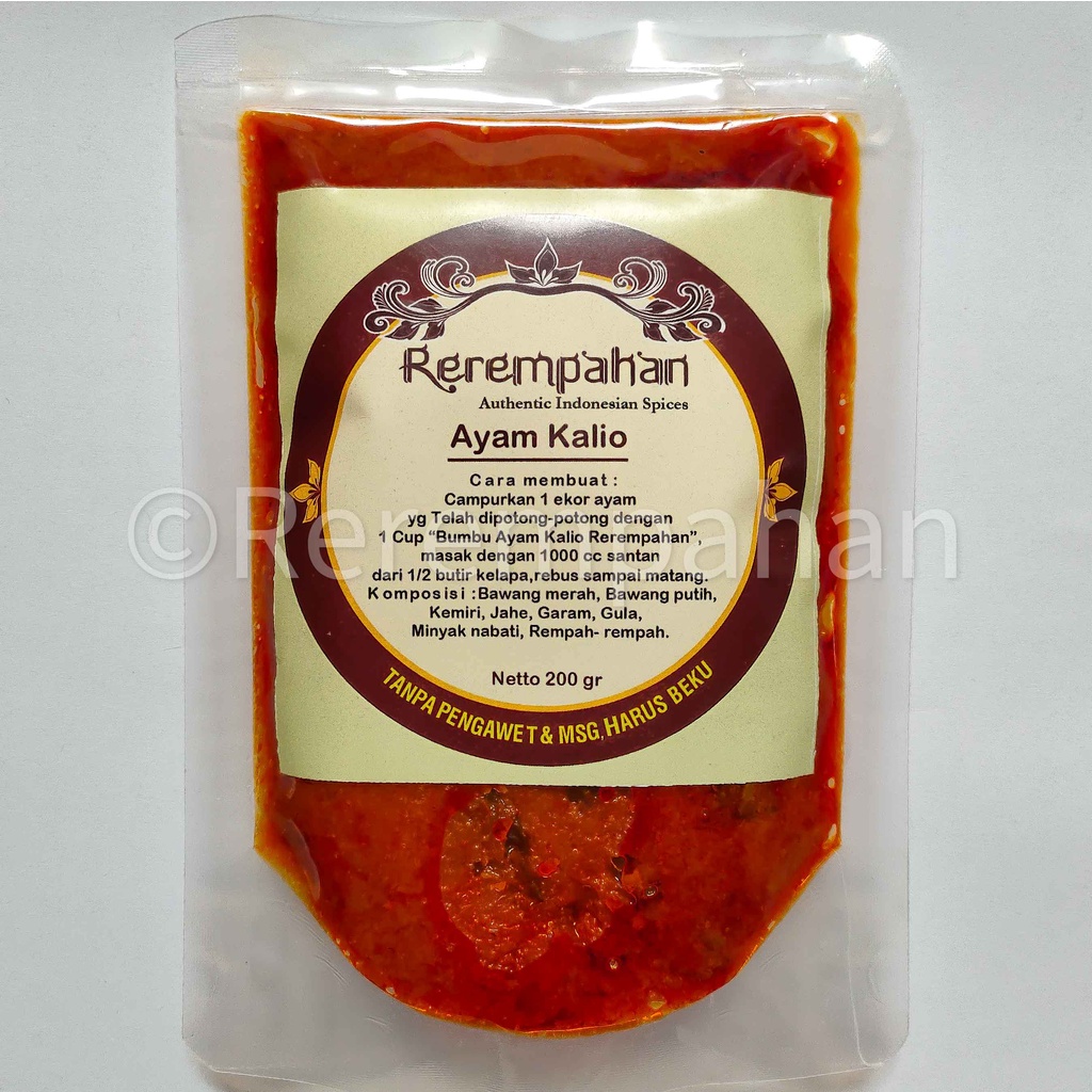 

Rerempahan AYAM KALIO Bumbu Jadi Instan Siap Pakai TANPA PENGAWET & MSG