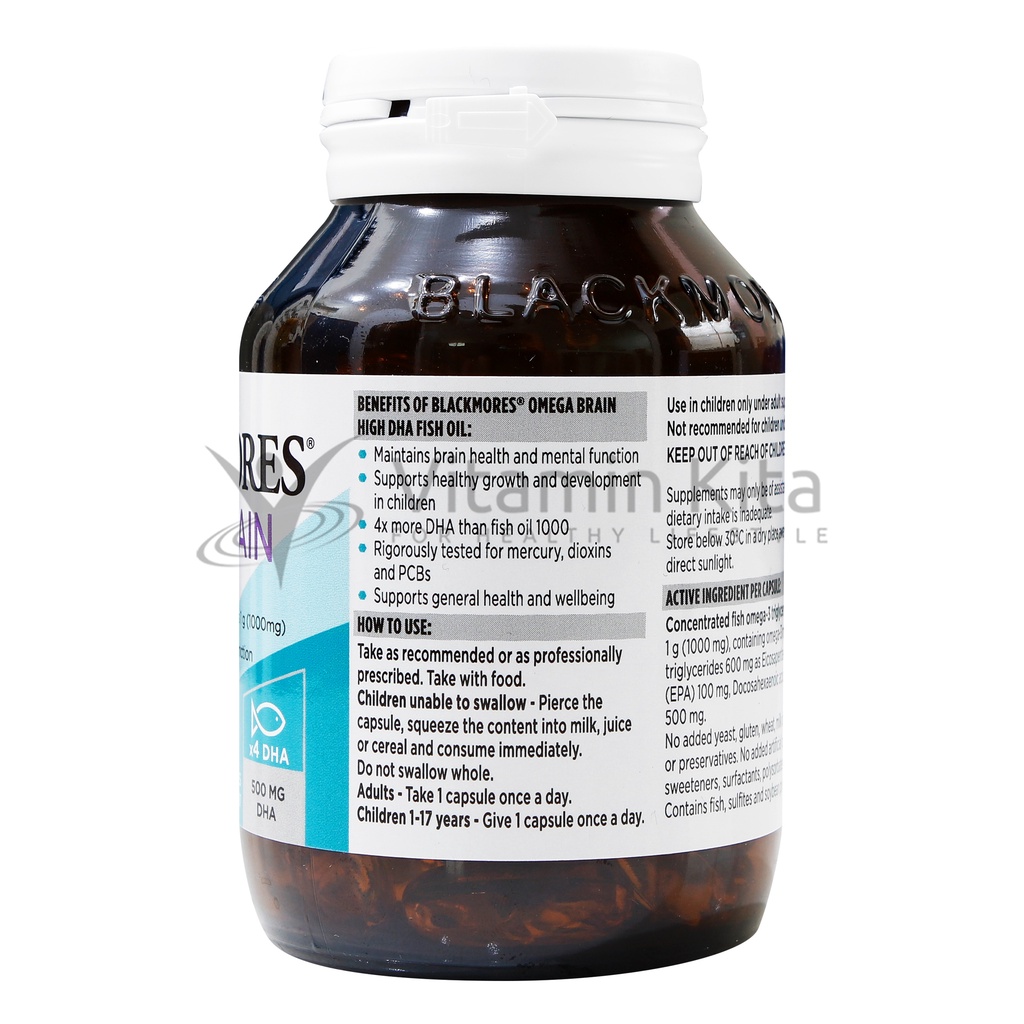 Blackmores Omega Brain Concentrated Fish Oil (60 Cap)