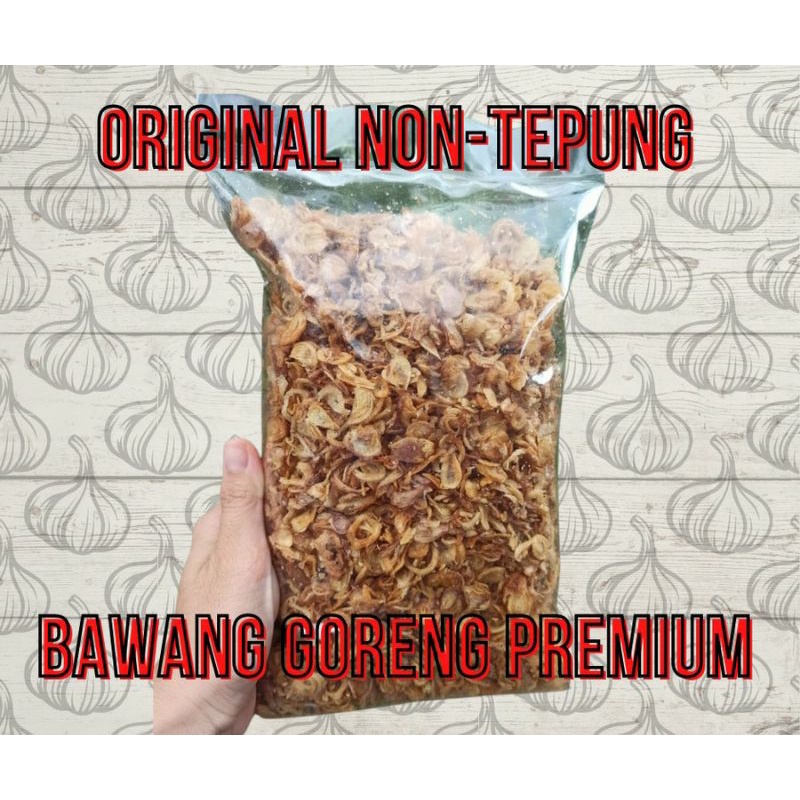 

bawang goreng murni tanpa tepung premium 500g