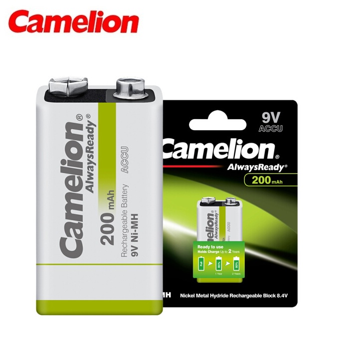 Baterai 9V Camelion Rechargeable Battery 9volt 200mAh