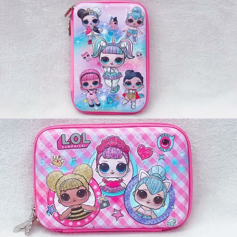

TEMPAT PENSIL HARDCASE PENCIL CASE TIMBUL 3D LOL UNICORN FROZEN