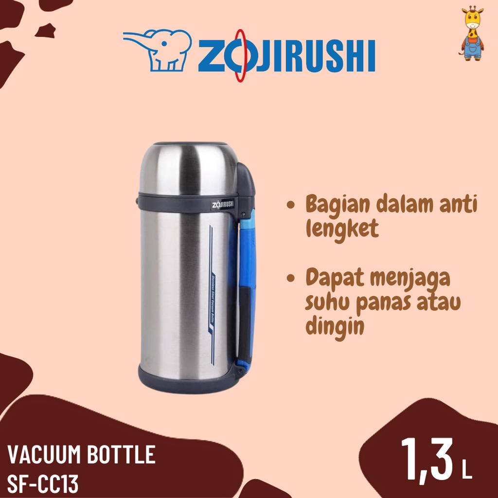 Zojirushi Vacuum Bottle SF-CC13 - Vacuum Bottle Termos Air Panas