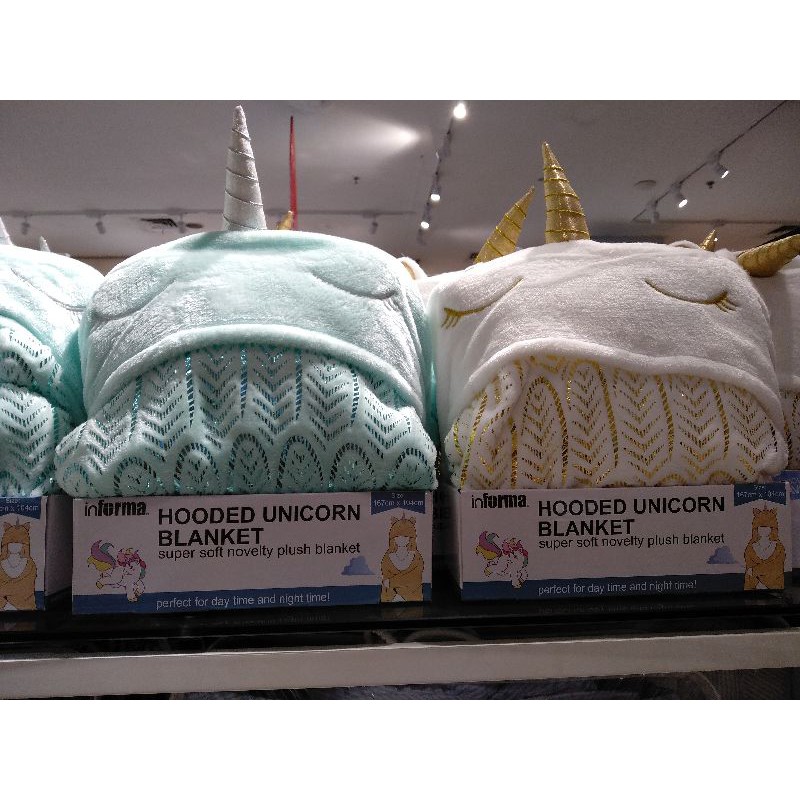 New Hooded Unicorn Blanked Selimut Lucu Informa 167x104cm