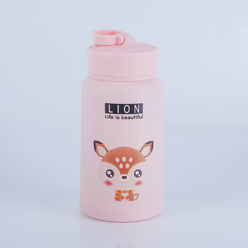 TERLARIS!!! Botol Kaca Animal Gemoy Lion Tenteng Karakter Bisa Taruh Hp