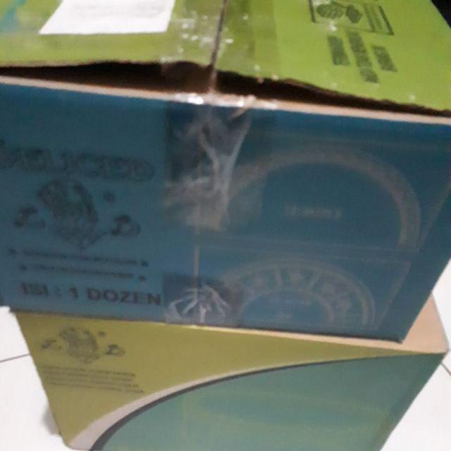 Isi 12 Pcs Toples Plastik Mika Kue Kering Merk Delice 1/2 Kg 500gr