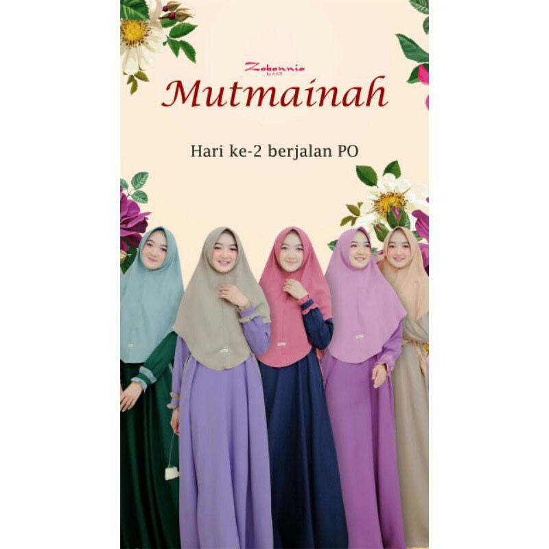 Delish.co *Mutmainah by Zabannia - Set Gamis Syari Original - Set Mutmainah dress by Zabannia