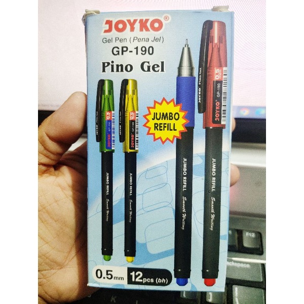 

Pulpen Pino Gel GP-190 Joyko (1 pack isi 12)