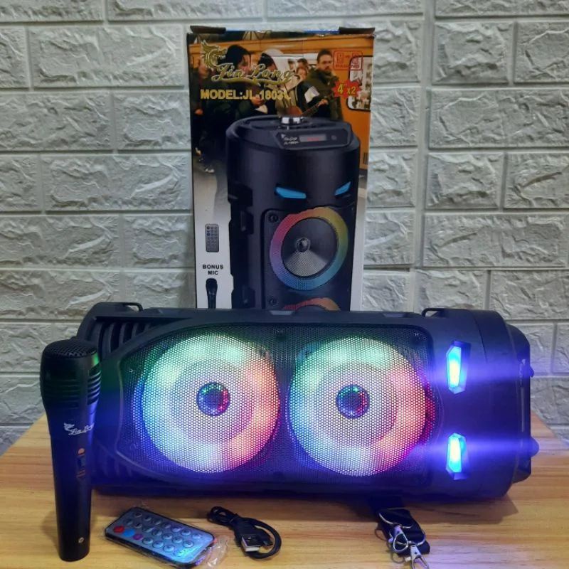 Speaker Bass Jinlong Jl 1803 Bulan/ Speaker Jinlong JL-1803 Bulan Free Mic Kabel
