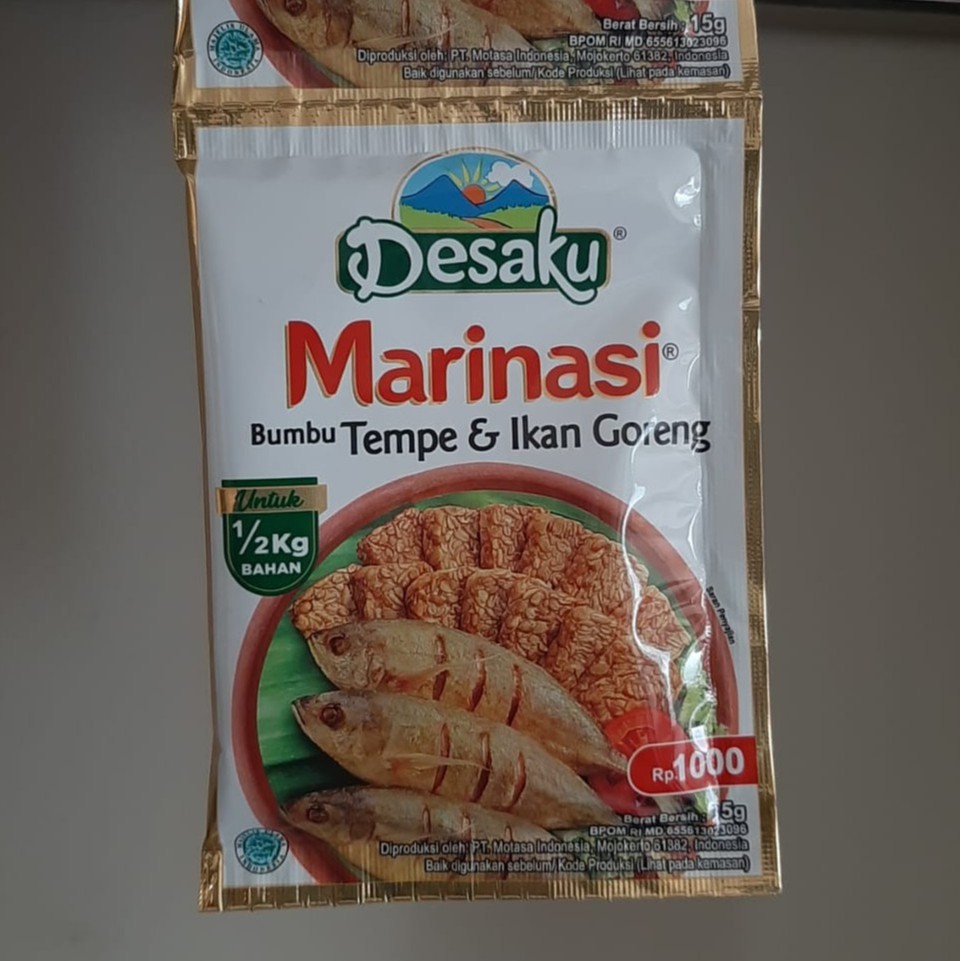 

Desaku Marinasi Bumbu Tempe & Ikan Goreng 15 gr