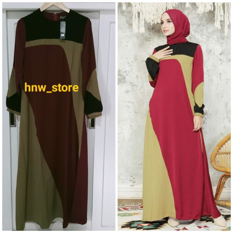 Kanaya Dress by Zalifa Exclusive Collection - Baju Muslim Wanita - Gamis (sz M)