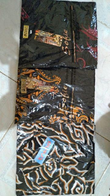 Kemeja Batik Pria Lengan Panjang Sogan