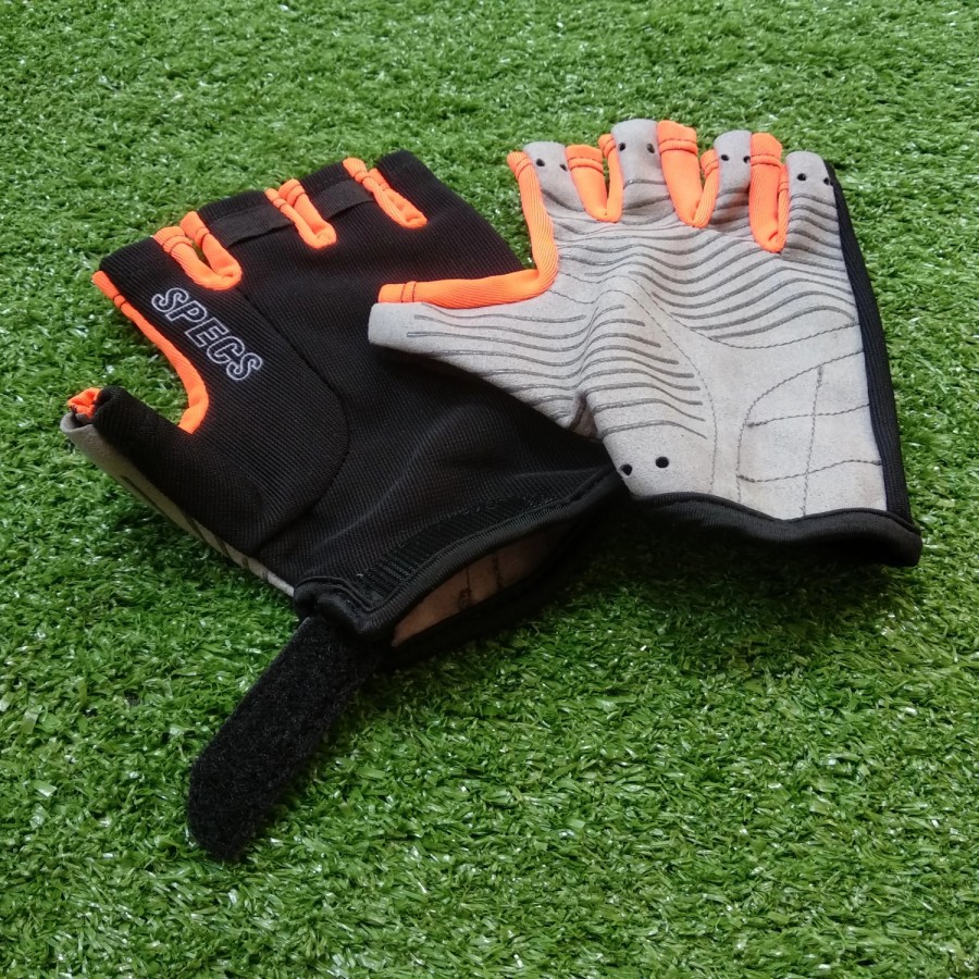 SARUNG TANGAN SEPEDA / OLAHRAGA SPECS DETOUR HF GLOVES LFGR - BLACK