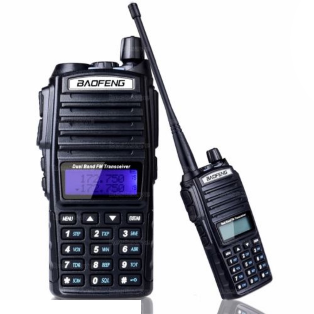 HANDY TALKY BAOFENG UV-82 UV82 UV 82 DUALBAND VHF UHF 5 WATT GARANSI RESMI POSTEL