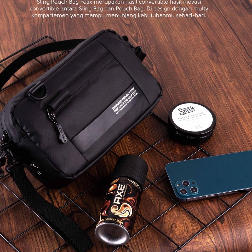 Promo Max--Hand Bag Waterproof Tas Tangan Pria Kasual Clutch Bag Pouch Bag Selempang Pria Wanita Wat